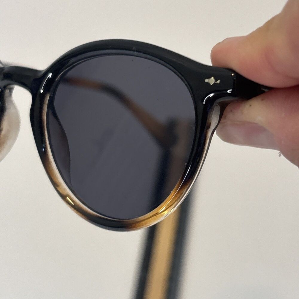 Levi Brooks Gradient Demi Sunglasses Rapptors UV Protection Brown Black Tortoise - Picture 10 of 13